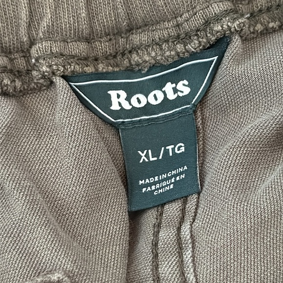 Roots Cotton Women's Jogger Pants in Olive Size XL - Picture 8 of 9